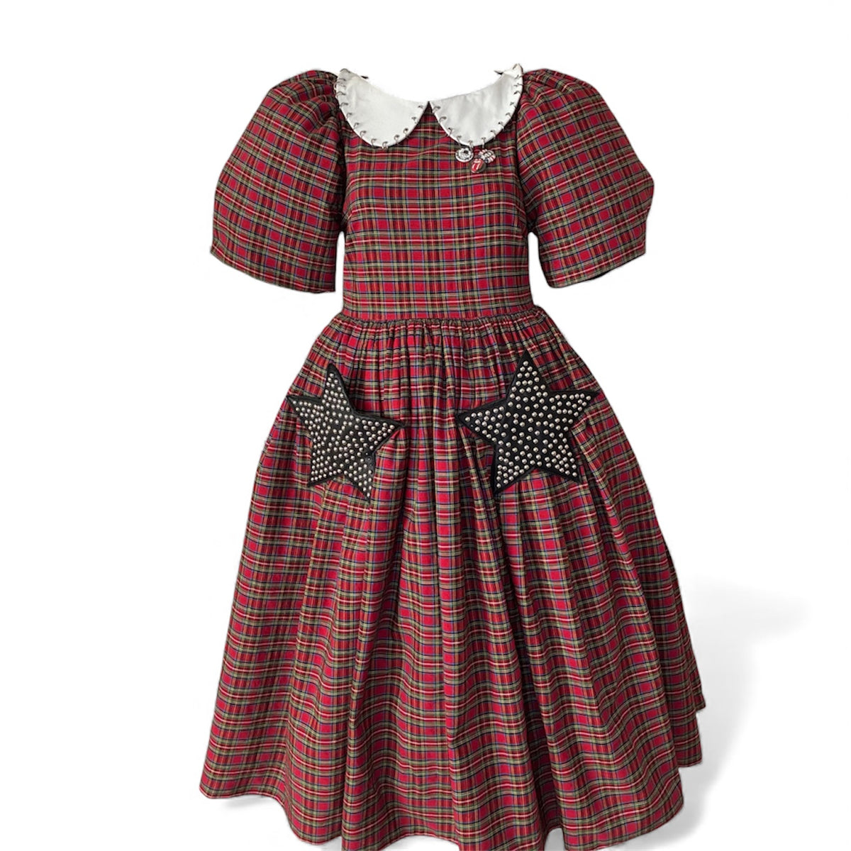 PLAID STAR POCKET BABYDOLL