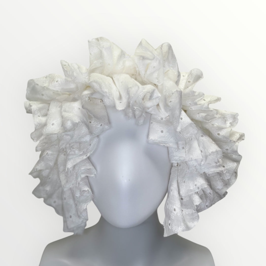 Ruffled Eyelet Headpiece