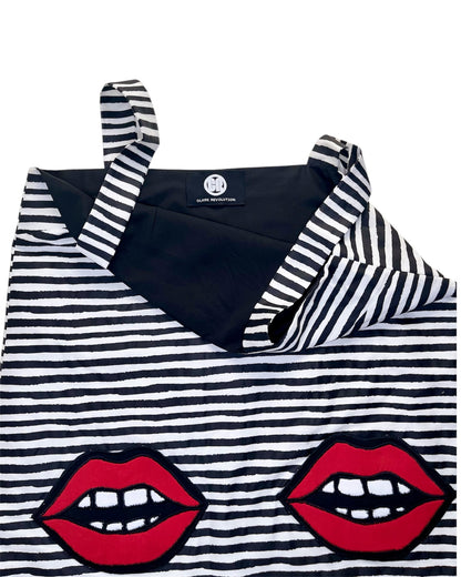 Striped Pop Art Mini Dress Jumper