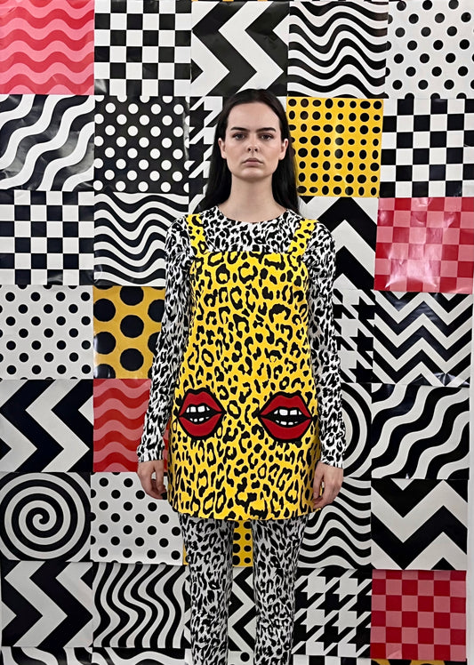 Cheetah Pop Art Mini Dress Jumper