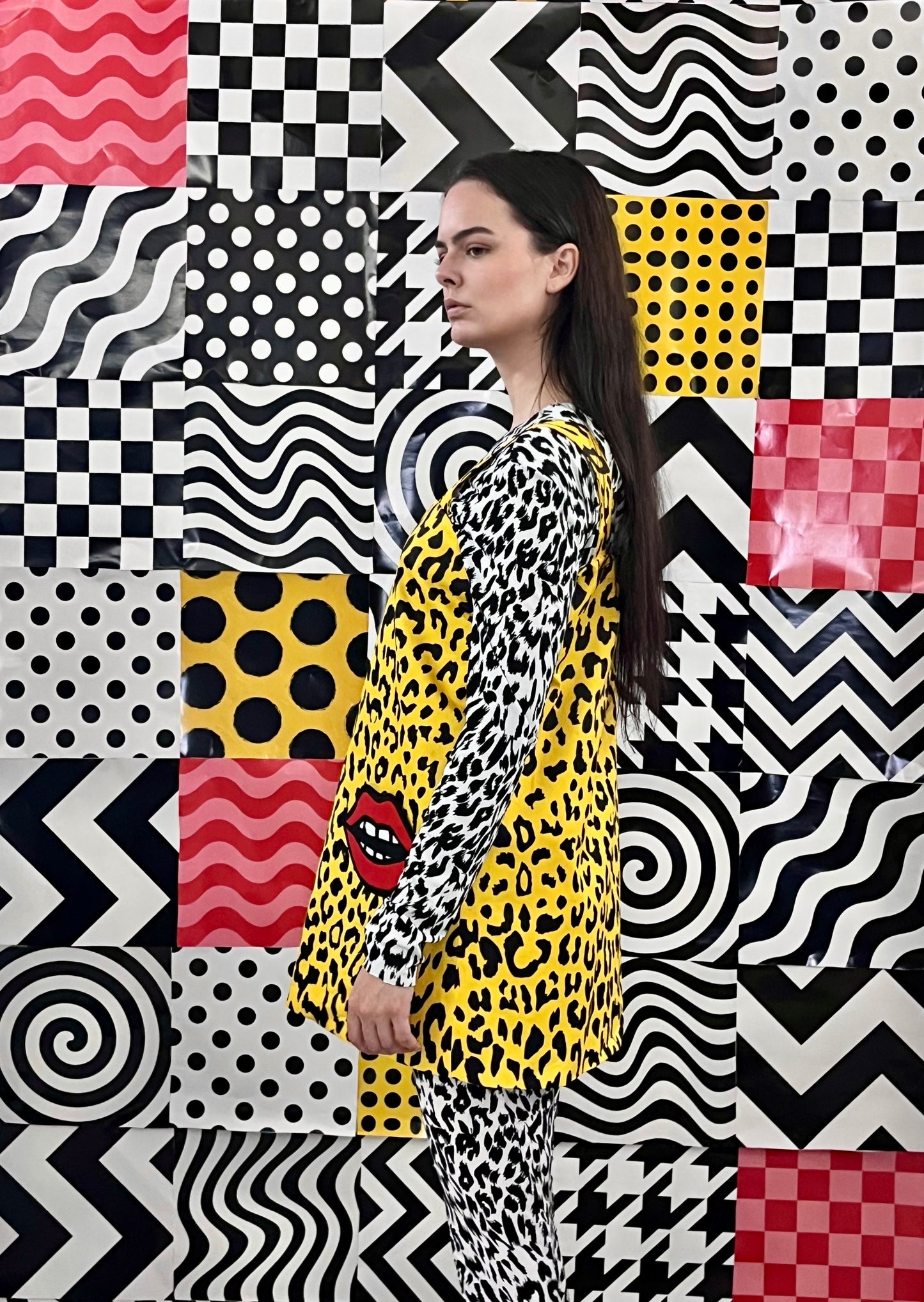 Cheetah Pop Art Mini Dress Jumper