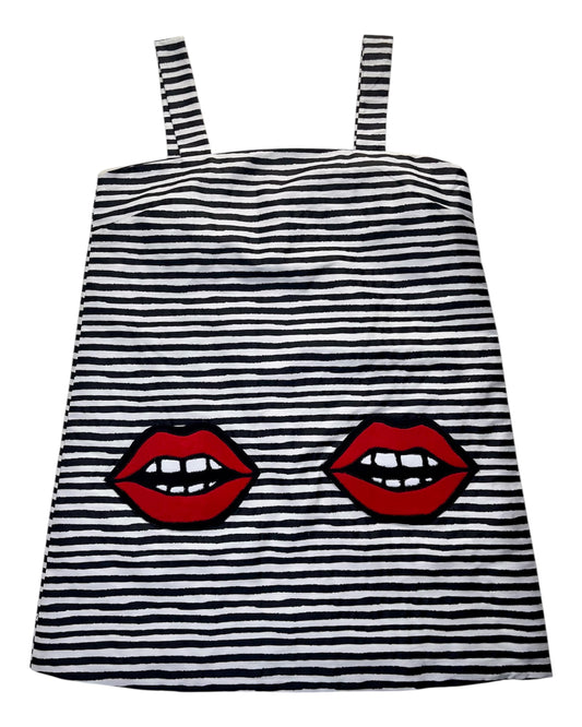 Striped Pop Art Mini Dress Jumper