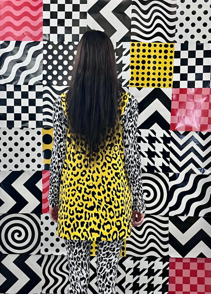 Cheetah Pop Art Mini Dress Jumper