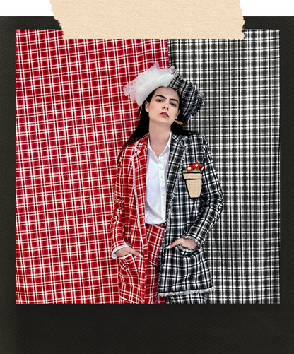 Contrast Flowerpot Blazer