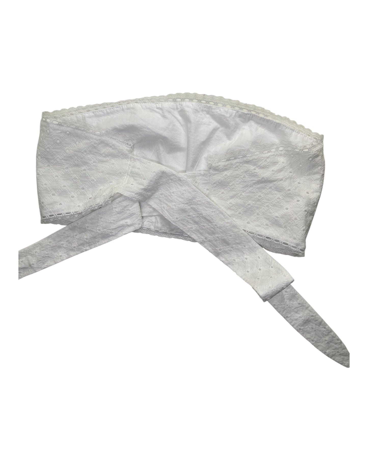 Eyelet Bandeau Crop Top