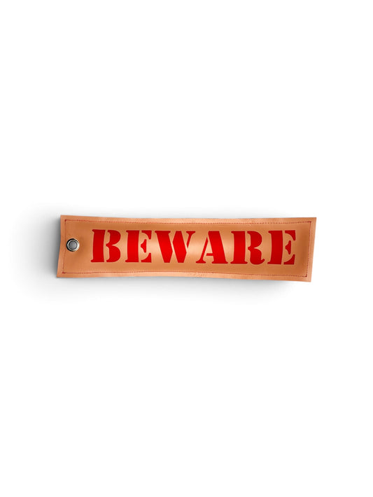 Beware Tag Bag Charm