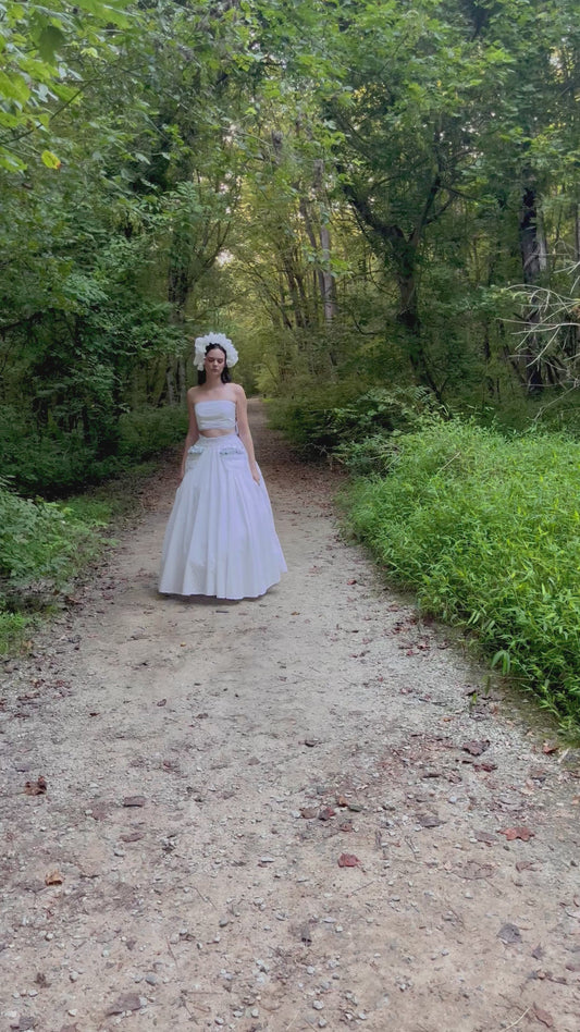 Eyelet Bandeau Crop Top